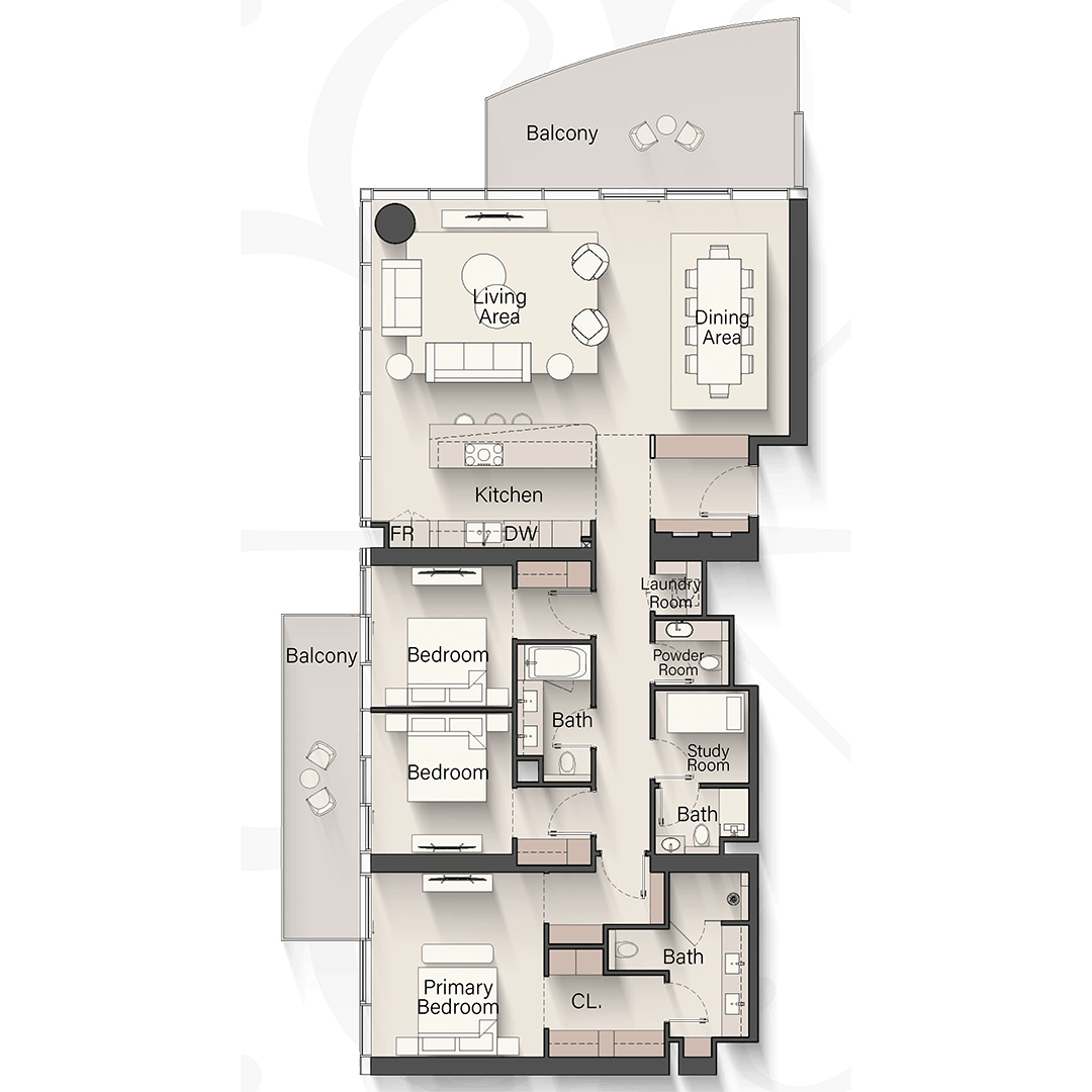 3 Bedroom Floor Plan
