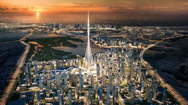 Dubai Creek Harbour skyline and waterfront